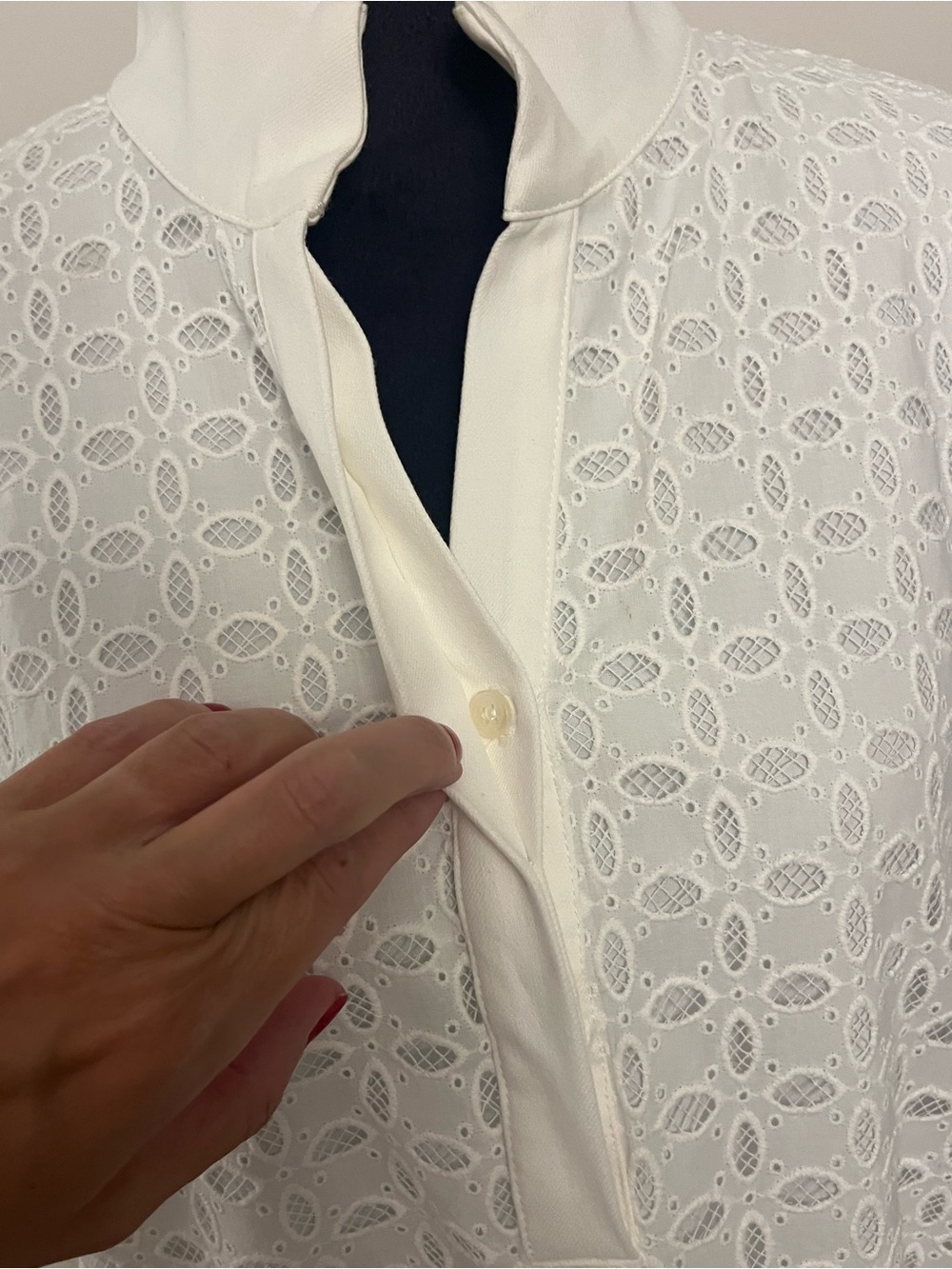 Tuckernuck White Eyelet Midi Tunic Dress - Picture 2 of 10